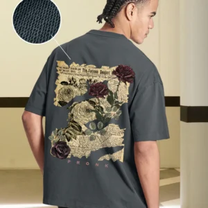 FADED DREAMS Men Printed Oversized T-Shirt