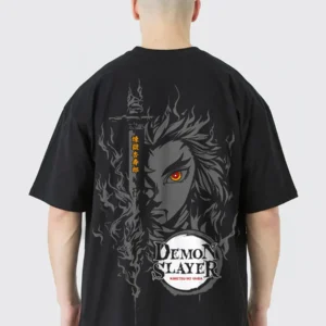 Rengoku Men Oversized Printed T-Shirt