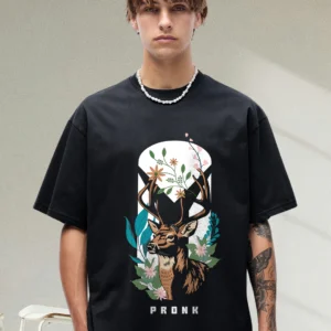 Wild Grace Men Graphic Printed Oversized T-Shirt